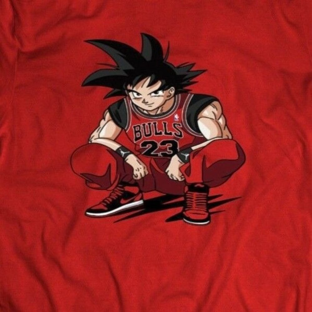 DRAGON BALL Z GOKU WEARING JORDANS ART SHIRT